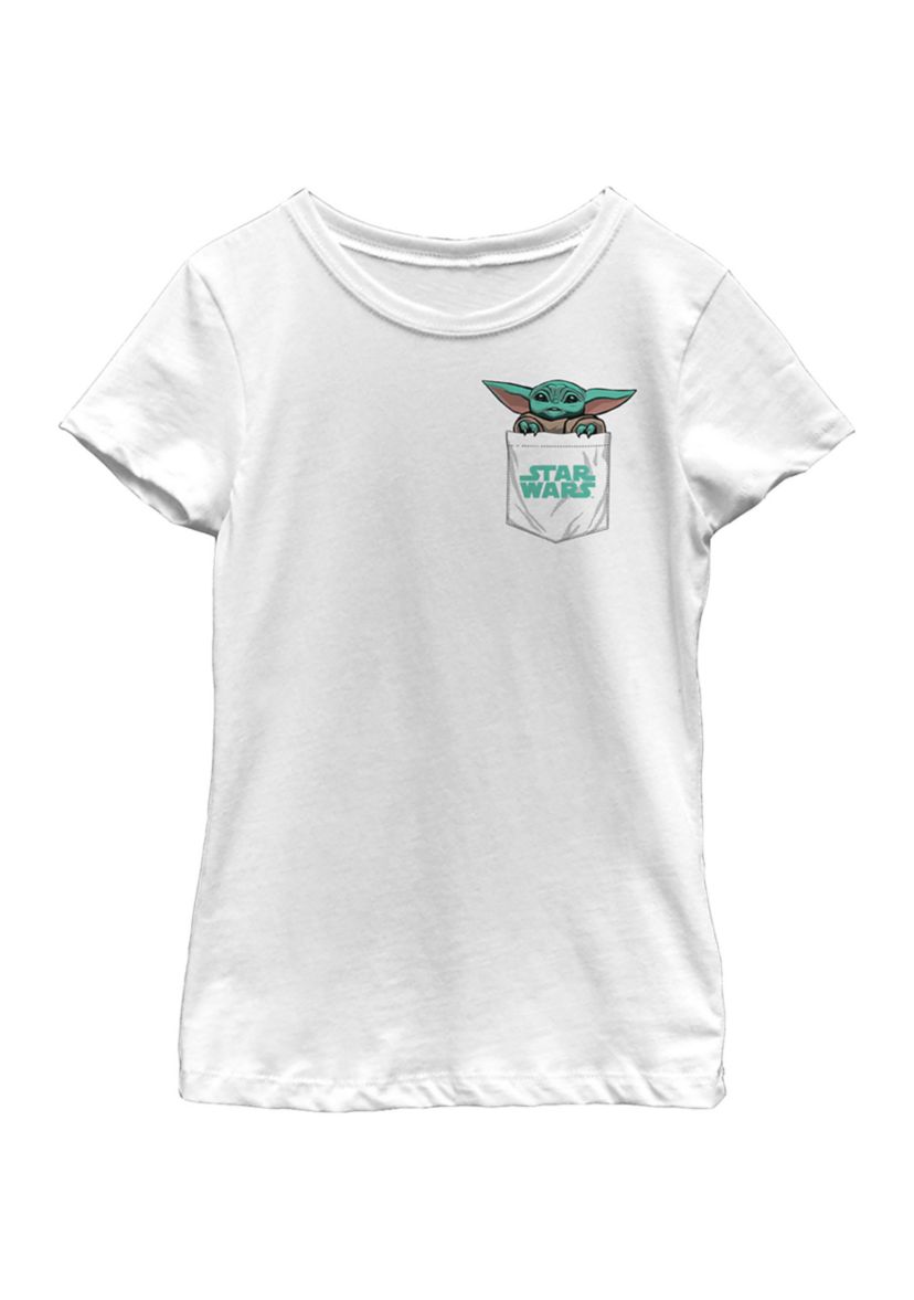 Girls 4-6x Baby Faux Pocket Top