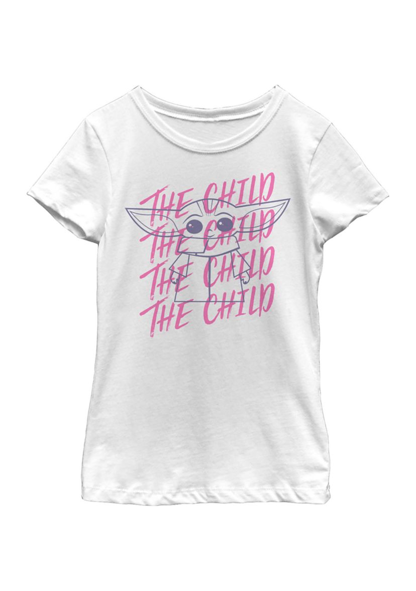 Girls 4-6x Child Overlapping Graphic T-Shirt