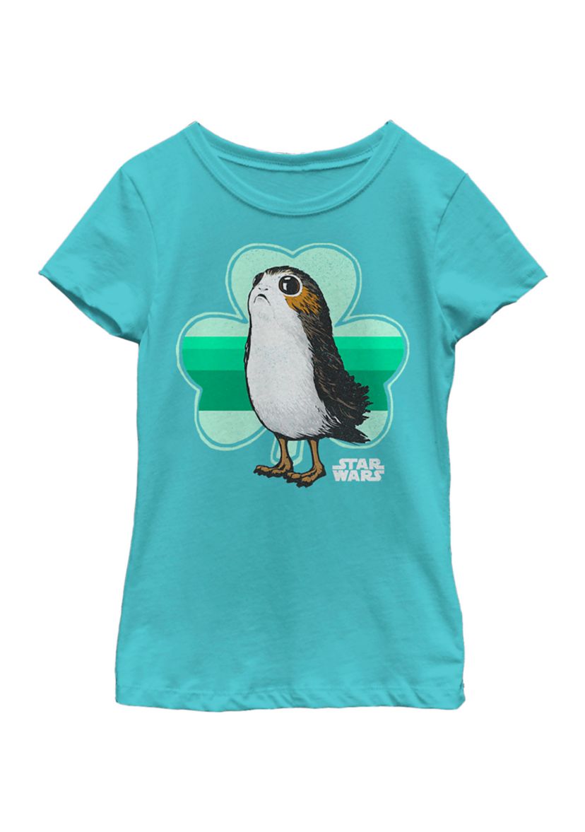 Girls 46x Star Wars Porg Clover Graphic Top