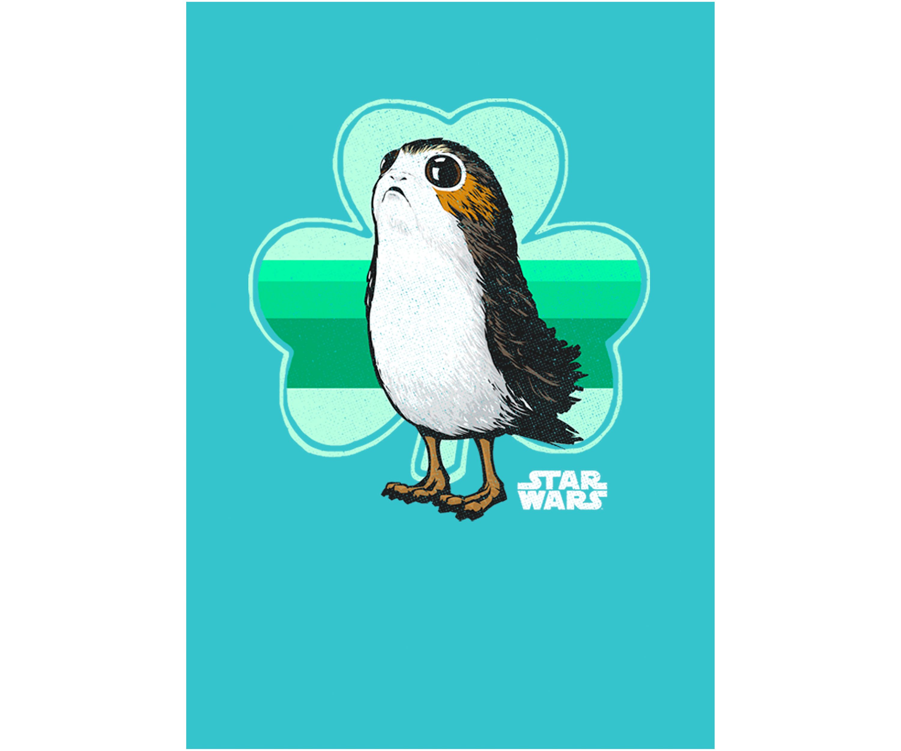 Girls 46x Star Wars Porg Clover Graphic Top