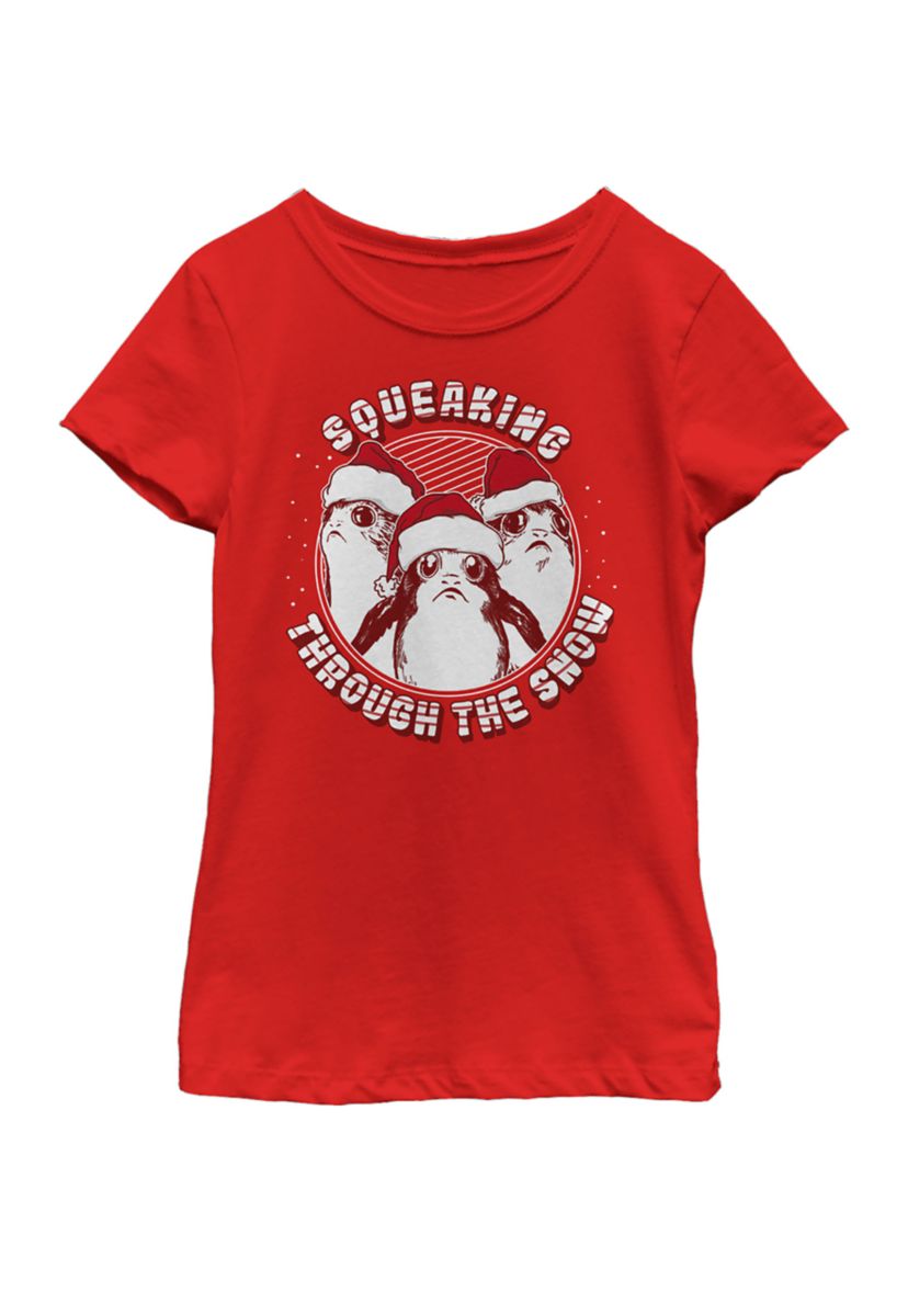  Girls 4-6x Squeaking Through the Snow T-Shirt 