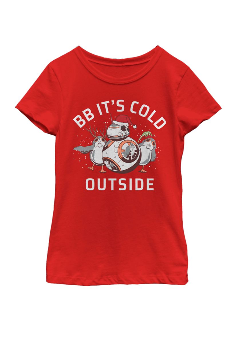 Girls 7-16 BB Its Cold Outside Short Sleeve Graphic T-Shirt