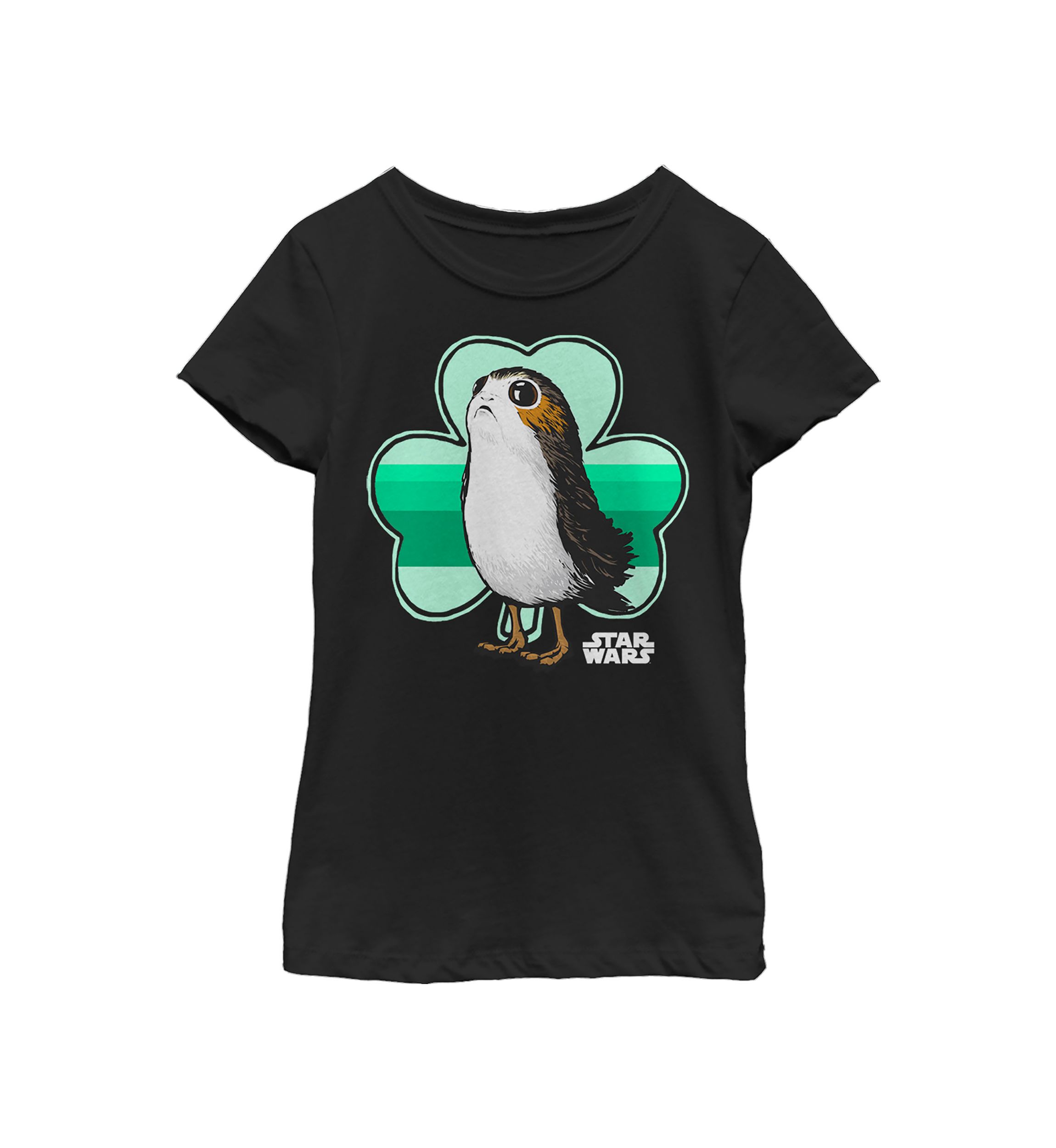 Girls 46x Star Wars Porg Clover Graphic Top