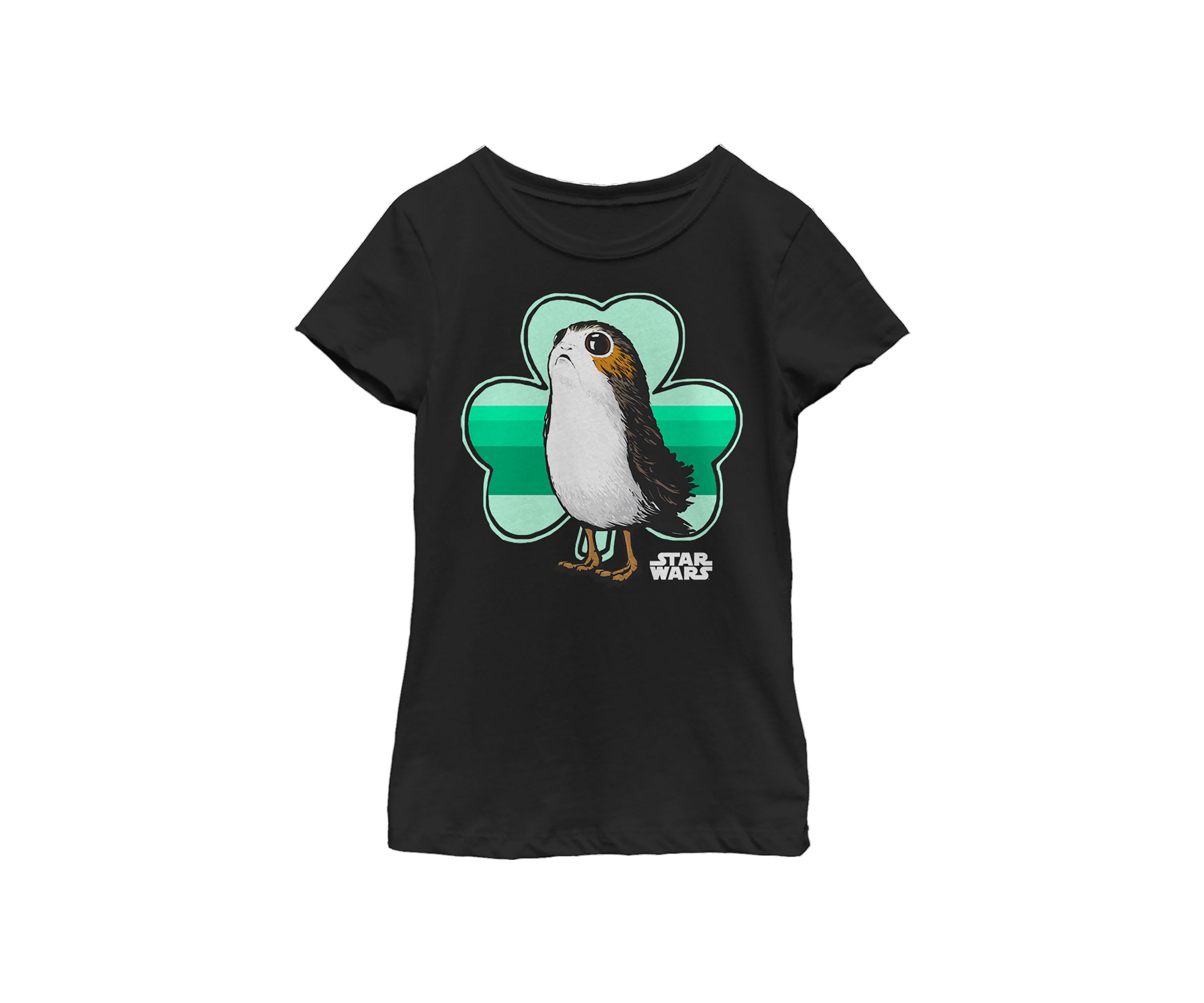 Girls 46x Star Wars Porg Clover Graphic Top