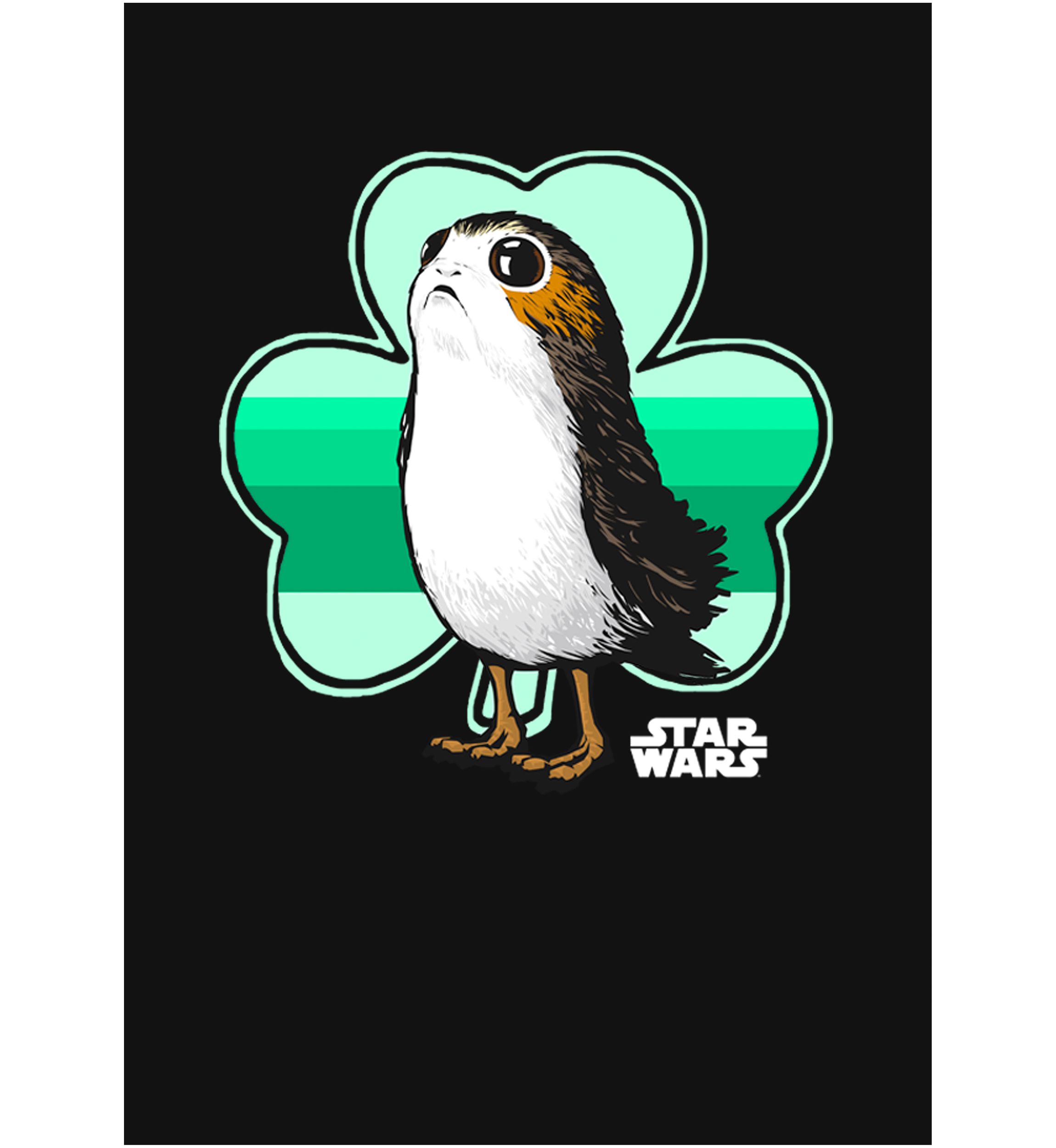 Girls 46x Star Wars Porg Clover Graphic Top