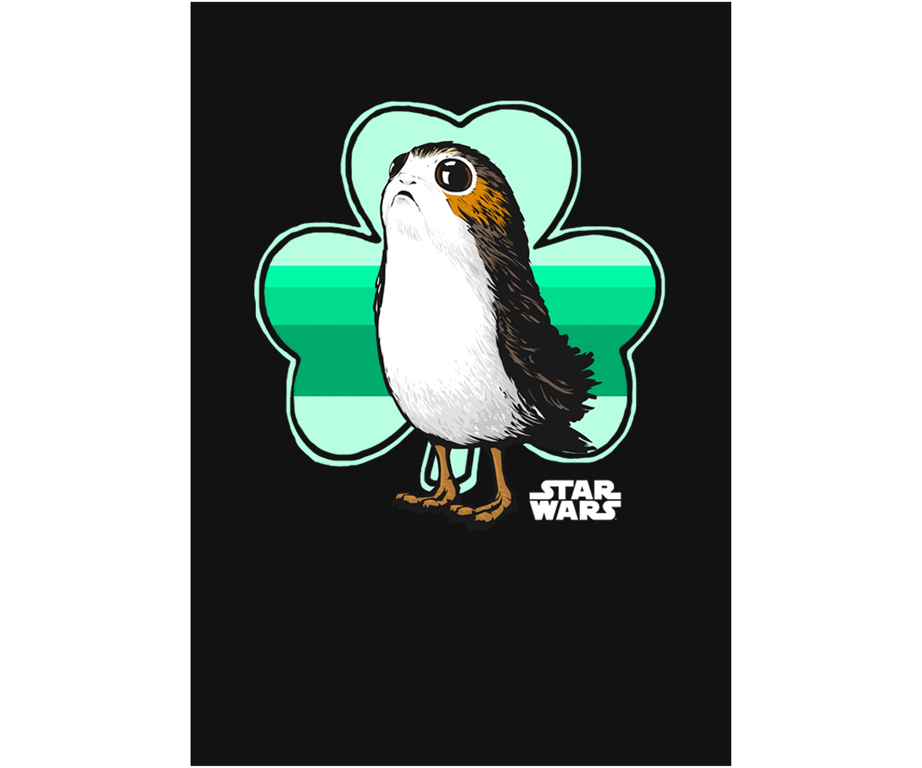 Girls 46x Star Wars Porg Clover Graphic Top