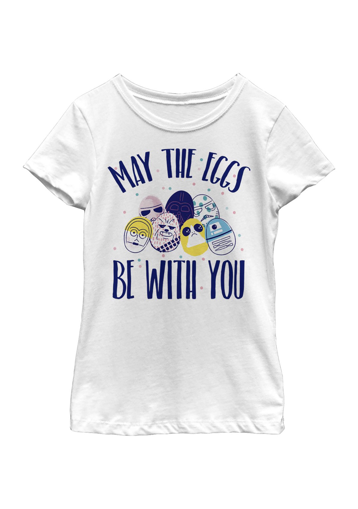 Girls 4-6x Eggs Be With You Graphic T-Shirt