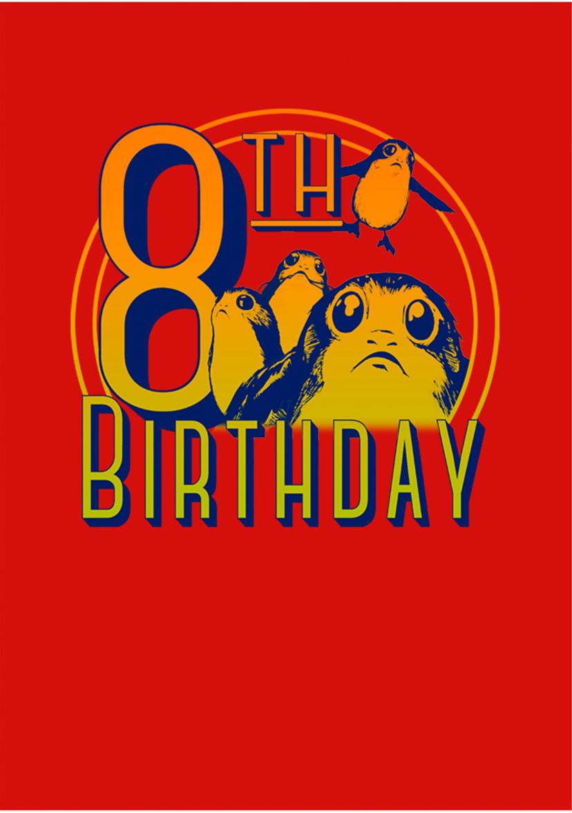 Girls 46x Star Wars Eight Porgy Birthday Graphic Top
