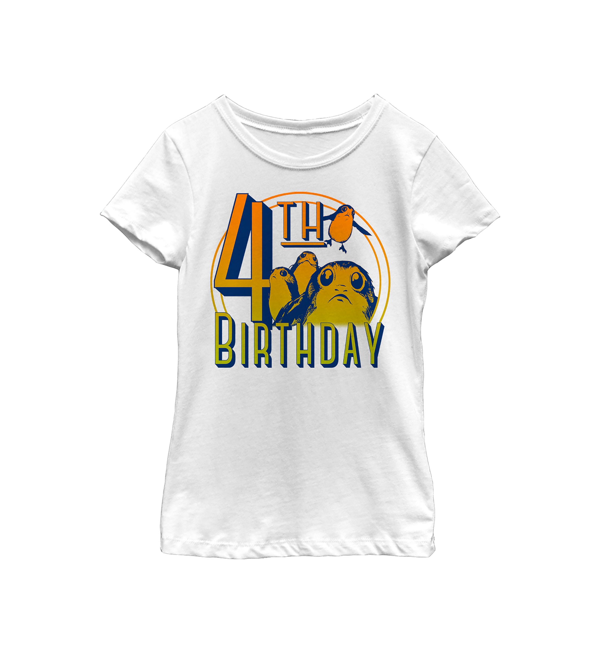 Girls 46x Star Wars Four Porgy Birthday Graphic Top