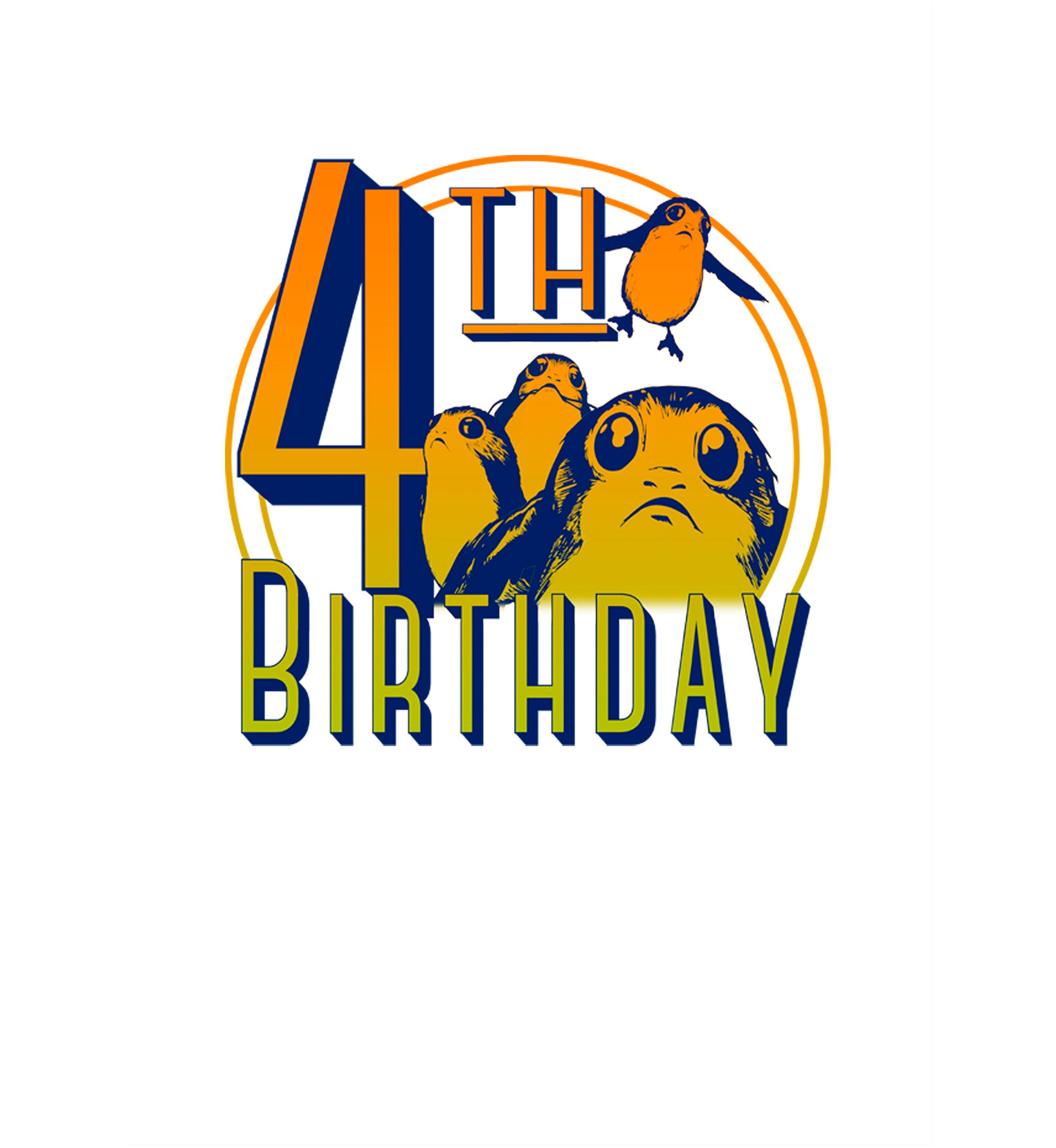 Girls 46x Star Wars Four Porgy Birthday Graphic Top