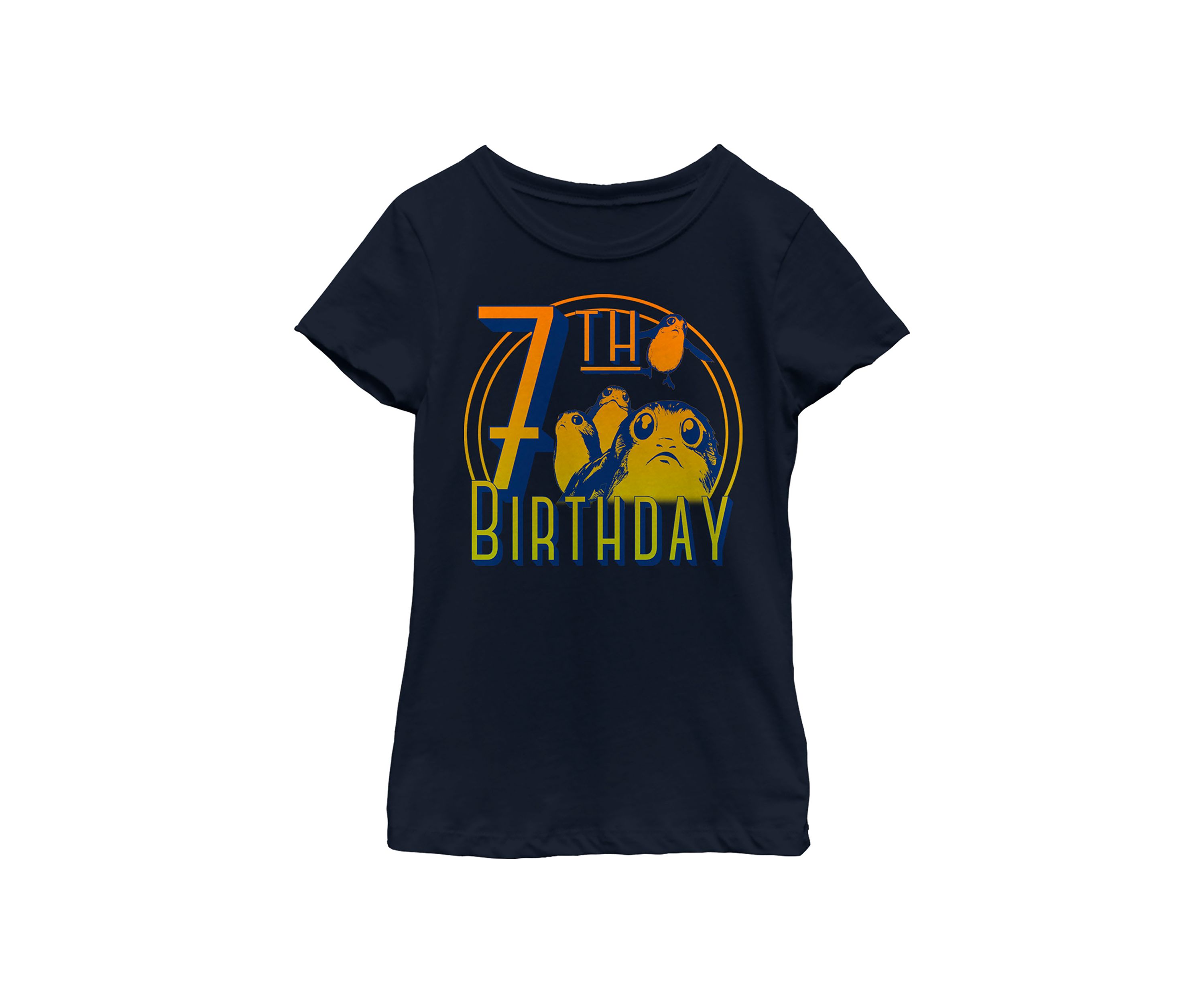 Girls 46x Star Wars Seven Porgy Birthday Graphic Top