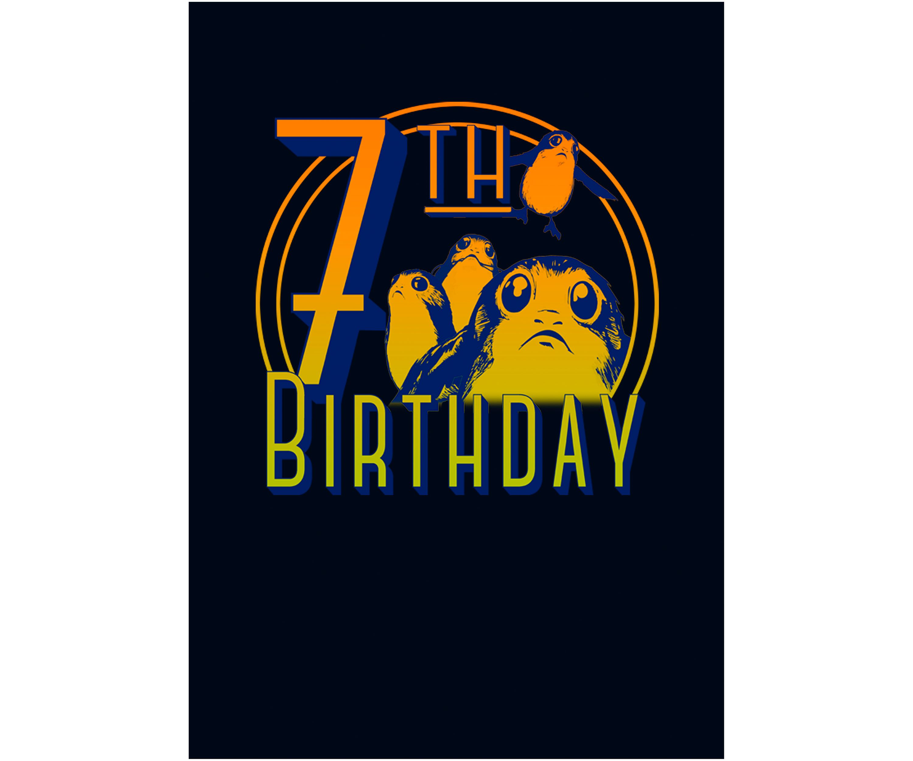 Girls 46x Star Wars Seven Porgy Birthday Graphic Top