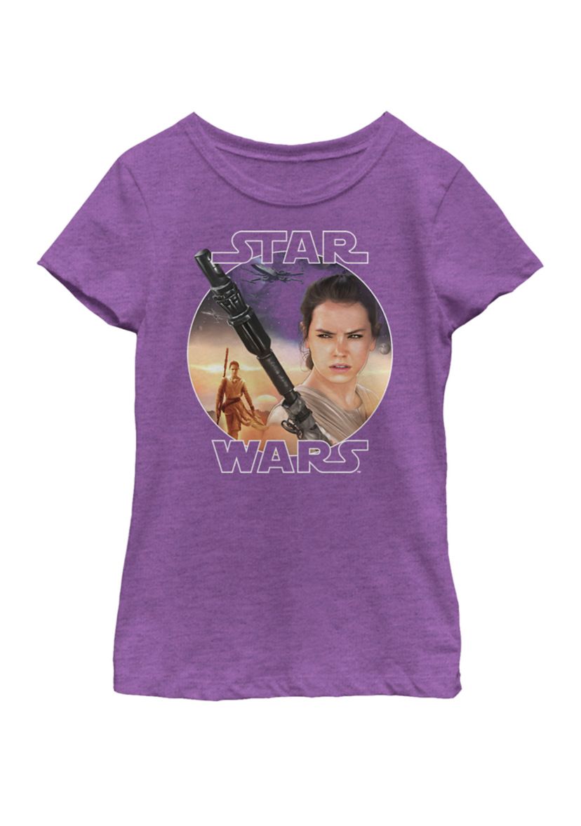 Girls 7-16 Rey Close Up Short Sleeve Graphic T-Shirt