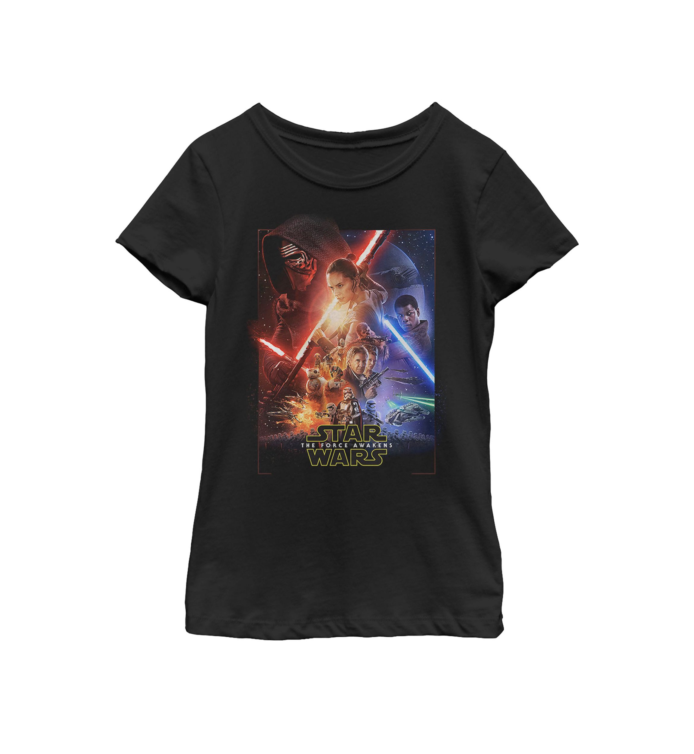 Girls 7-16 Movie Poster Episode 7 Short Sleeve Graphic T-Shirt 