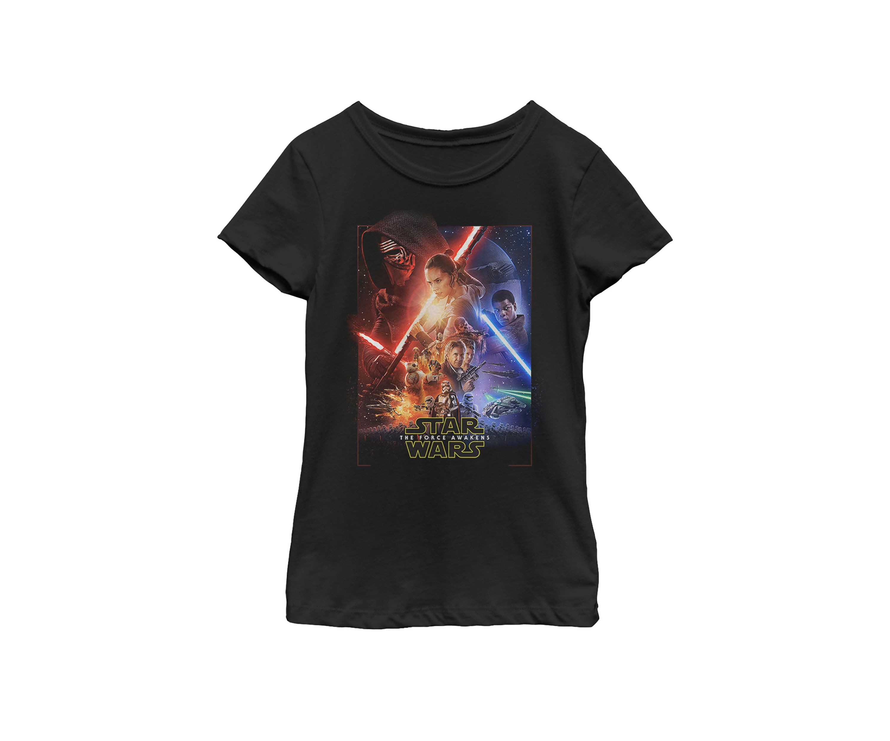  Girls 7-16 Movie Poster Episode 7 Short Sleeve Graphic T-Shirt 
