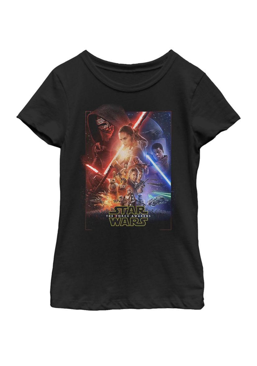  Girls 7-16 Movie Poster Episode 7 Short Sleeve Graphic T-Shirt 