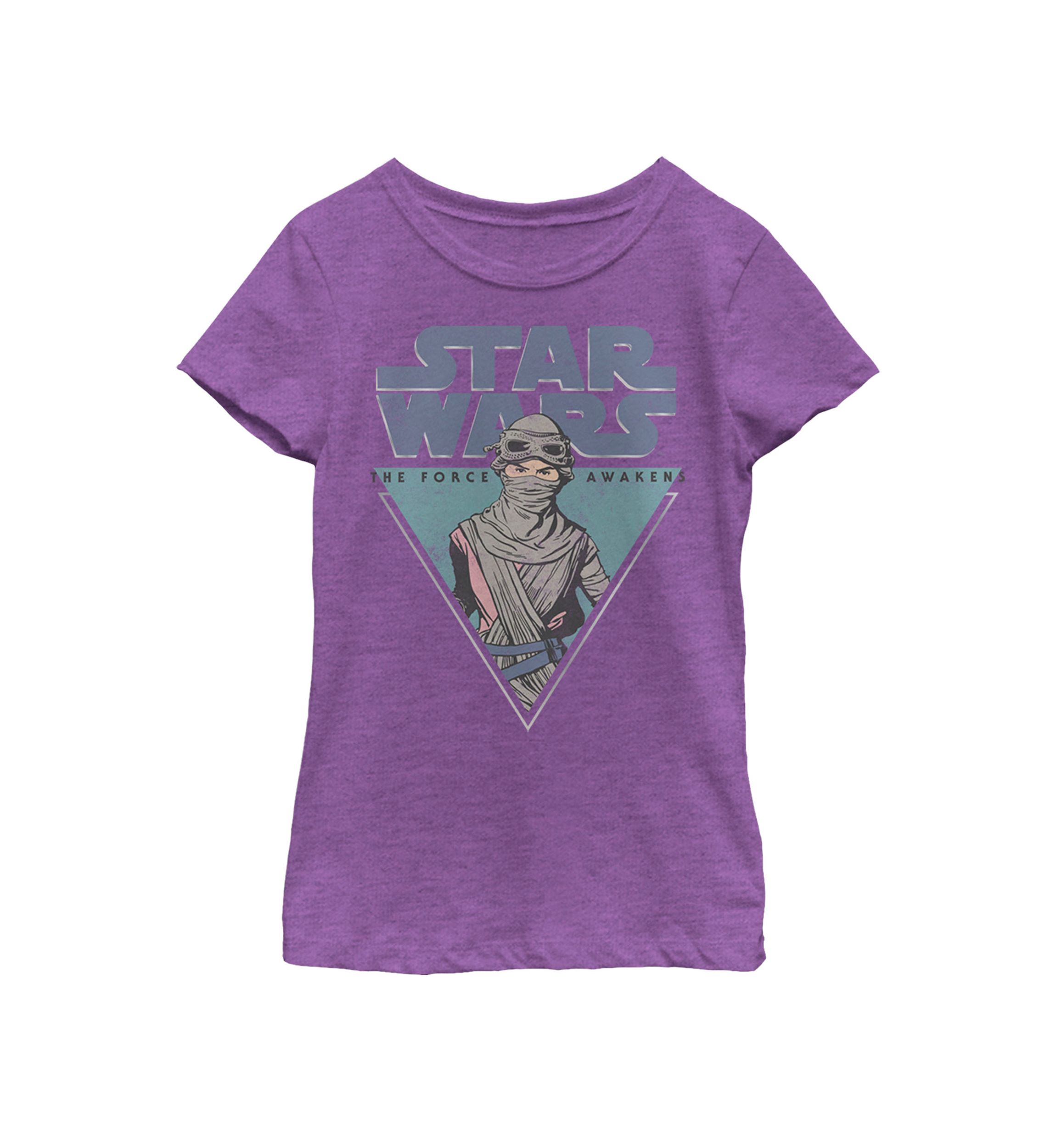  Girls 7-16 Rey Episode 7 Triangle Force Short Sleeve Graphic T-Shirt 