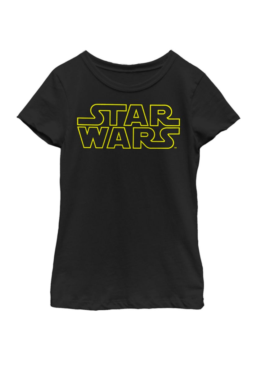  Girls 7-16 Neon Title Logo Short Sleeve Graphic T-Shirt 