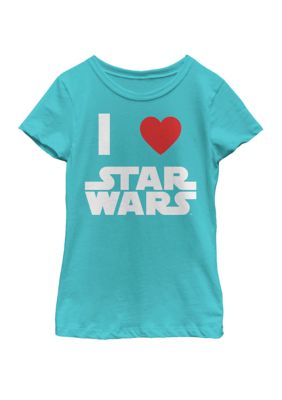 Star Wars Girls 7-16 I Love Star Wars Short Sleeve Graphic T-Shirt | Belk
