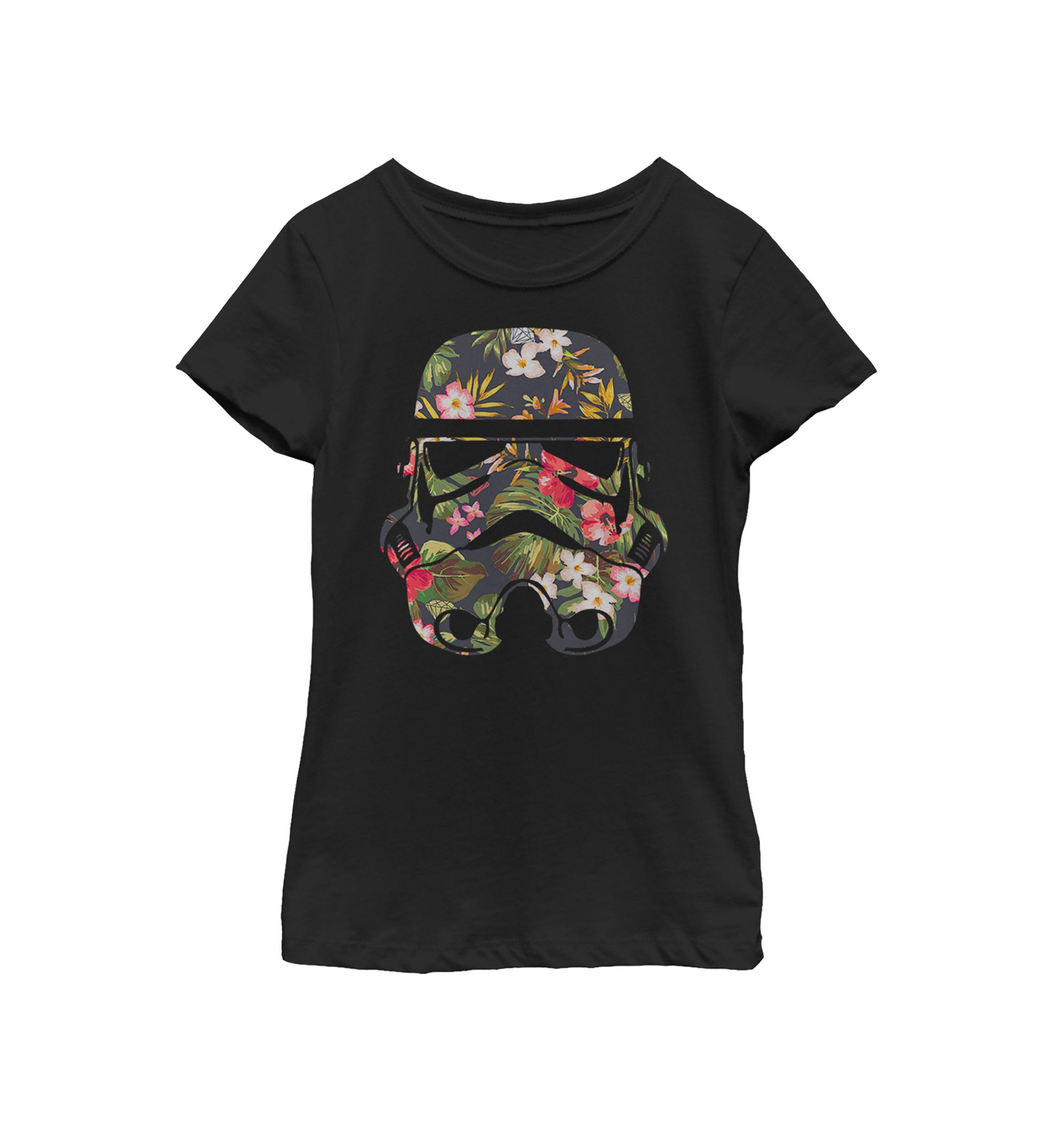 Girls 7-16 Tropical Stormtrooper Floral Print Short Sleeve Graphic T-Shirt 