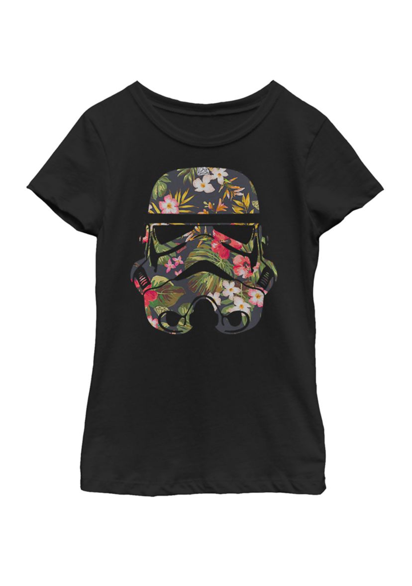Girls 7-16 Tropical Stormtrooper Floral Print Short Sleeve Graphic T-Shirt 