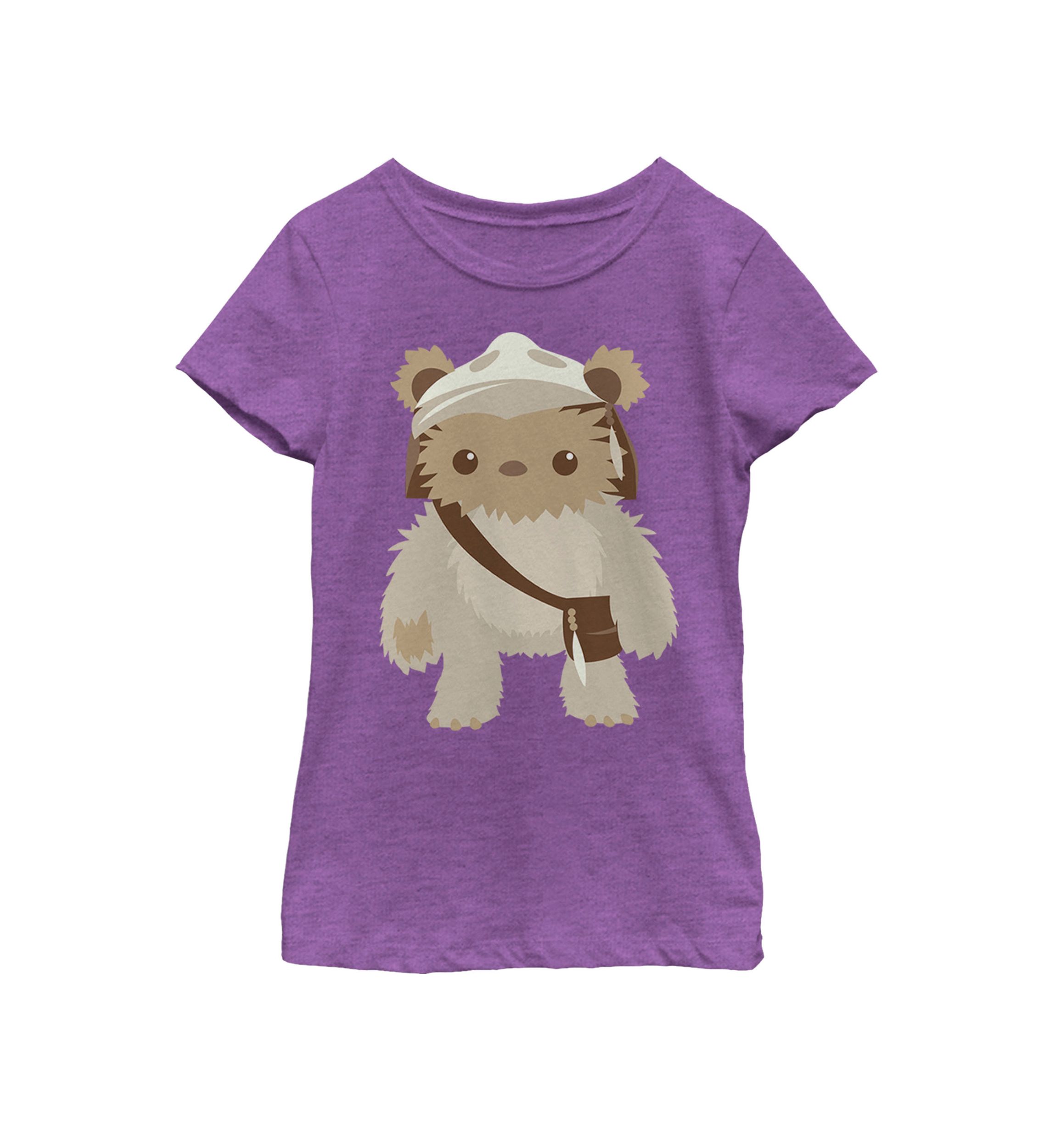 Girls 7-16 Lumat Ewok Cute Cartoon Warrior Short Sleeve Graphic T-Shirt