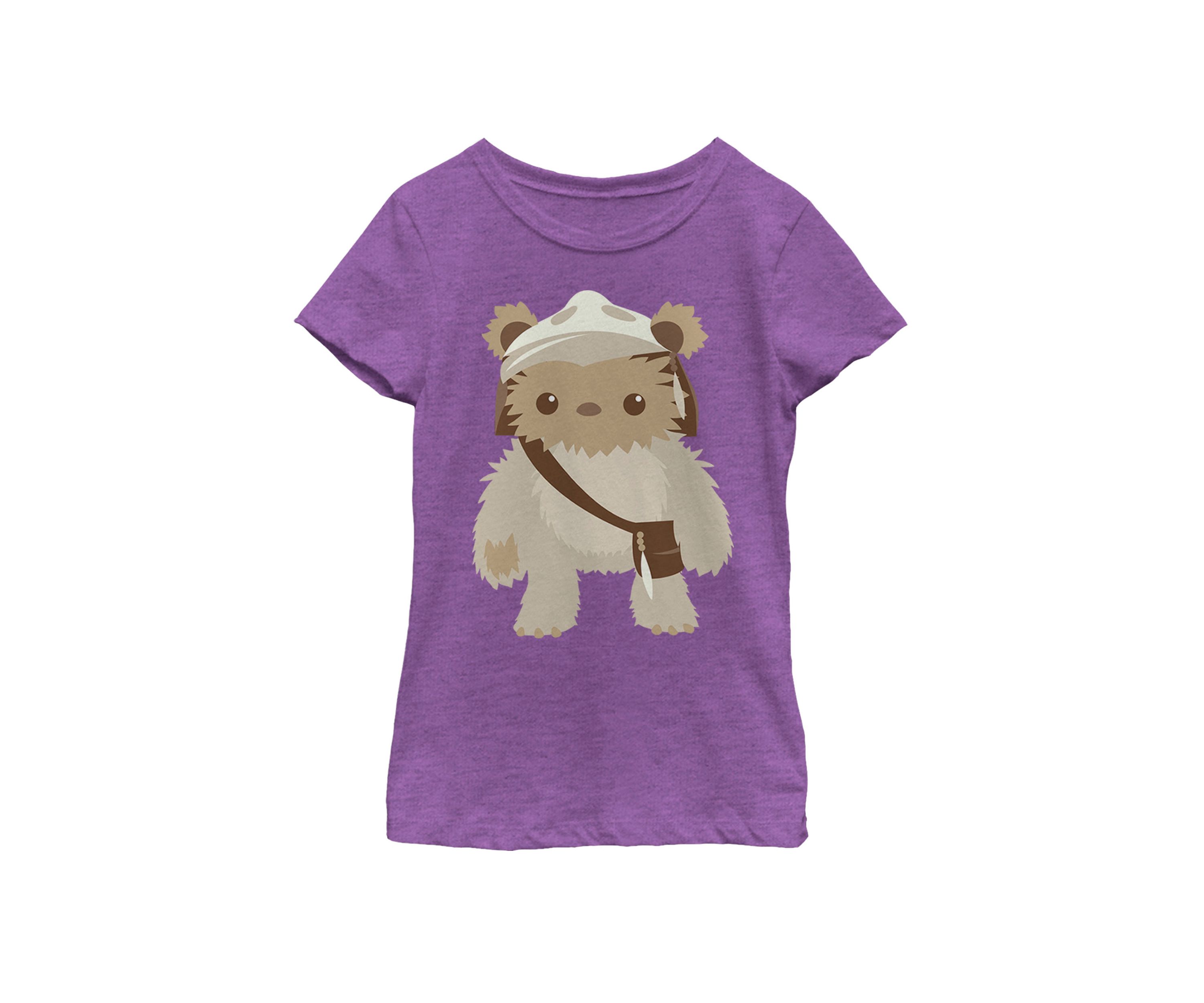 Girls 7-16 Lumat Ewok Cute Cartoon Warrior Short Sleeve Graphic T-Shirt