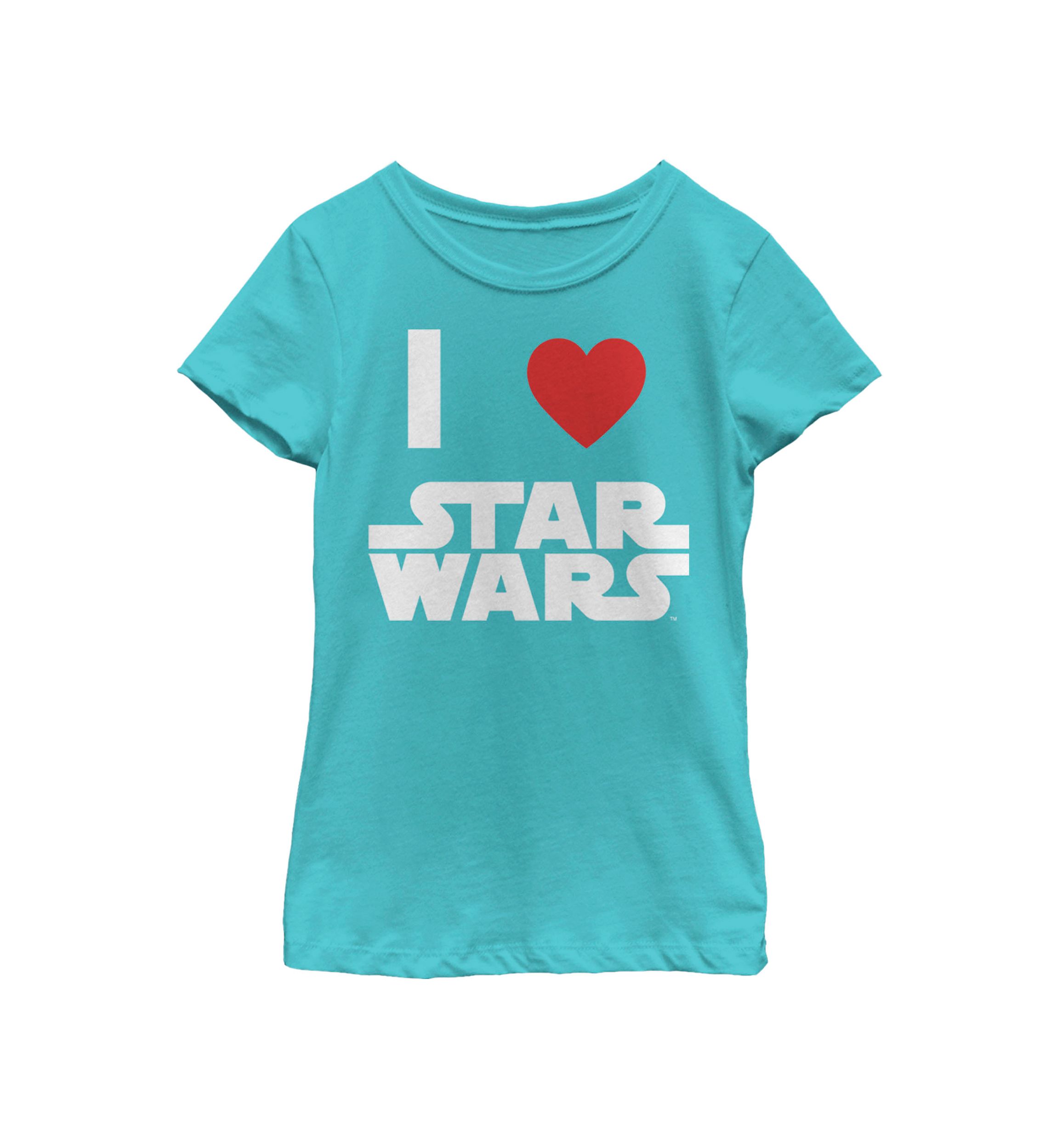 Girls 7-16 I Love Star Wars Short Sleeve T-Shirt