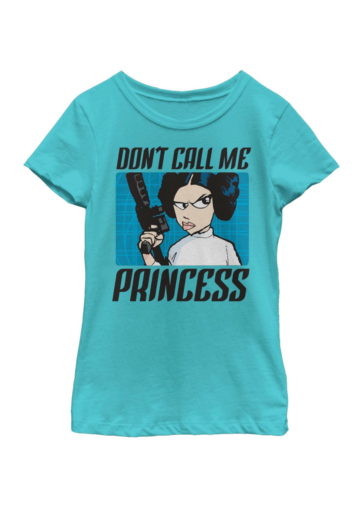  Girls 7-16 Princess Leia Dont Call Me Princess Short Sleeve Graphic T-Shirt 