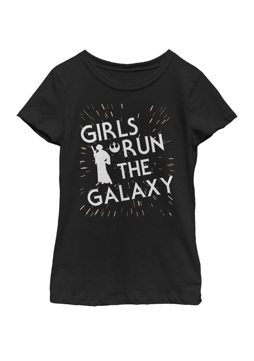  Girls 7-16 Girls Run The Galaxy Short Sleeve Graphic T-Shirt