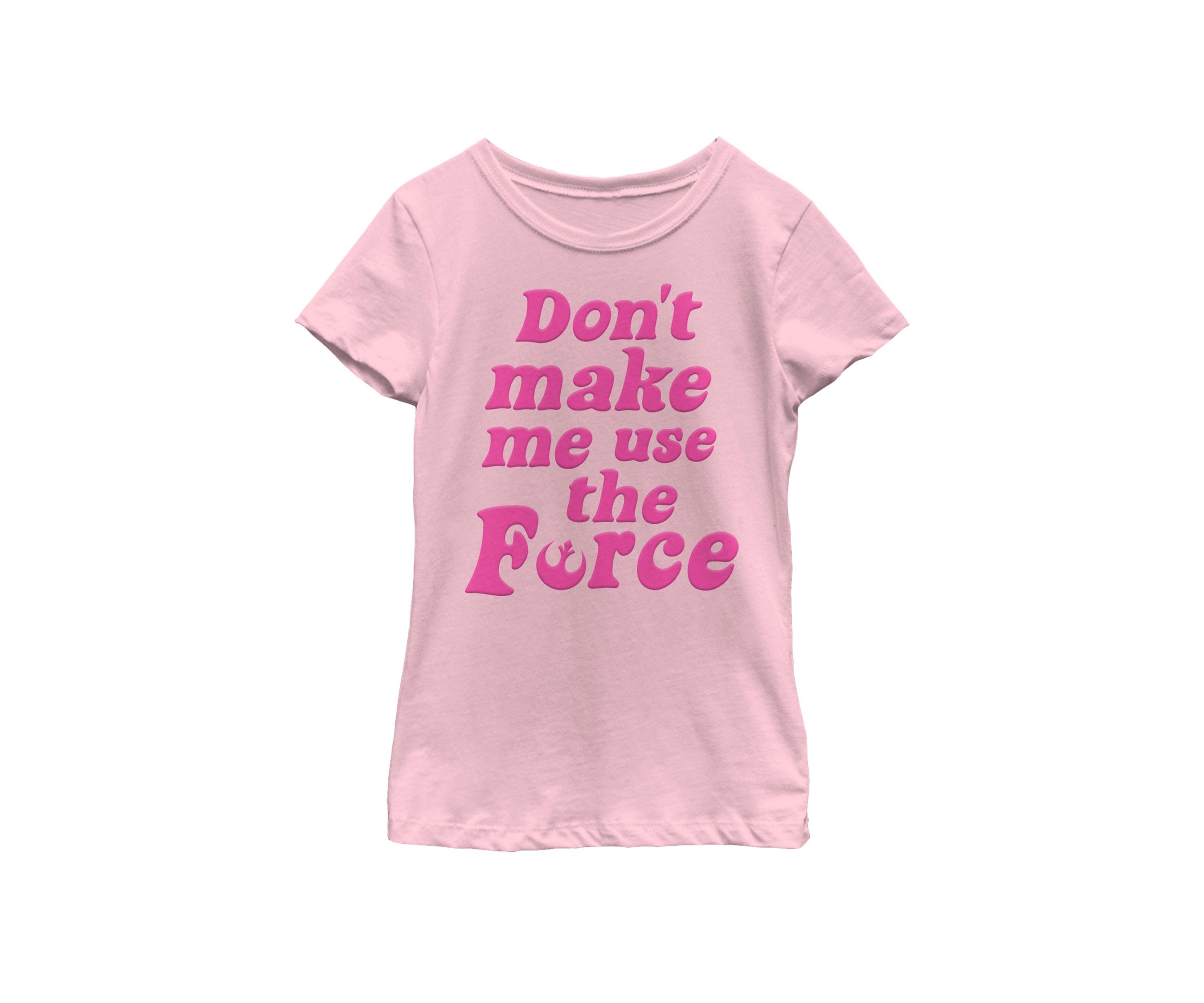  Girls 7-16 Retro Force Quote Short Sleeve Graphic T-Shirt 