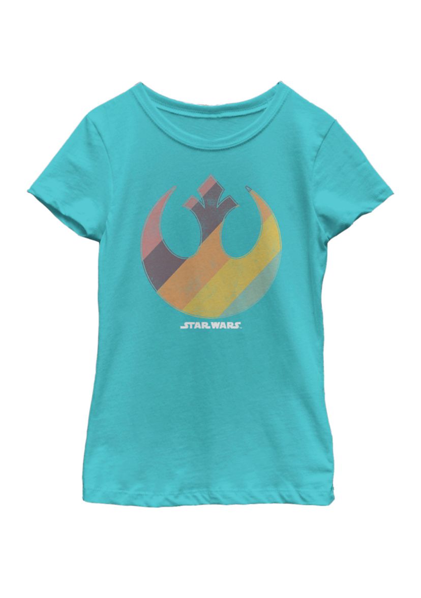 Girls 7-16 Rebel Rainbow Logo Short Sleeve Graphic T-Shirt 