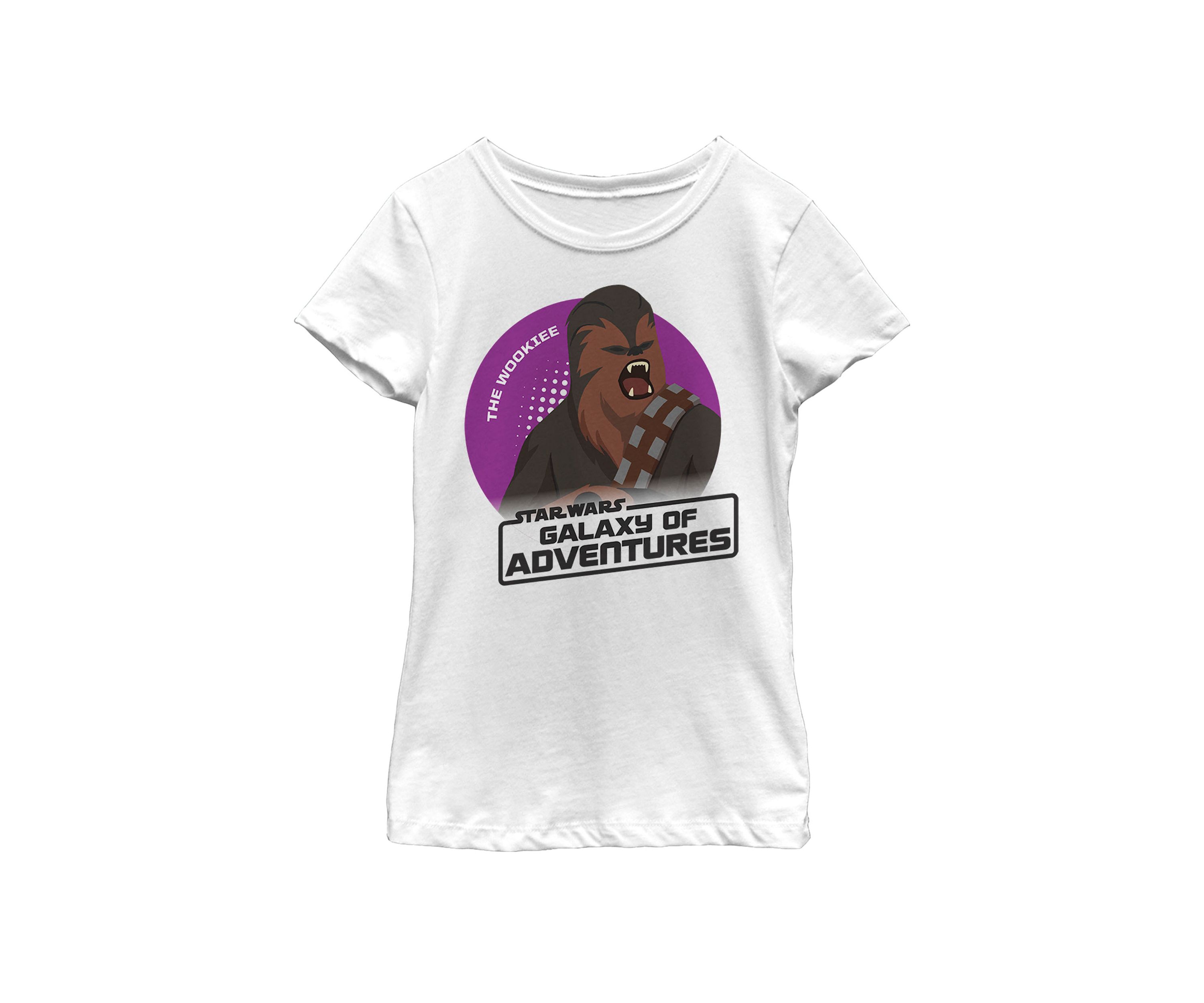 Girls 7-16 Galaxy Of Adventures Chewbacca Roar B1P Short Sleeve Graphic T-Shirt 