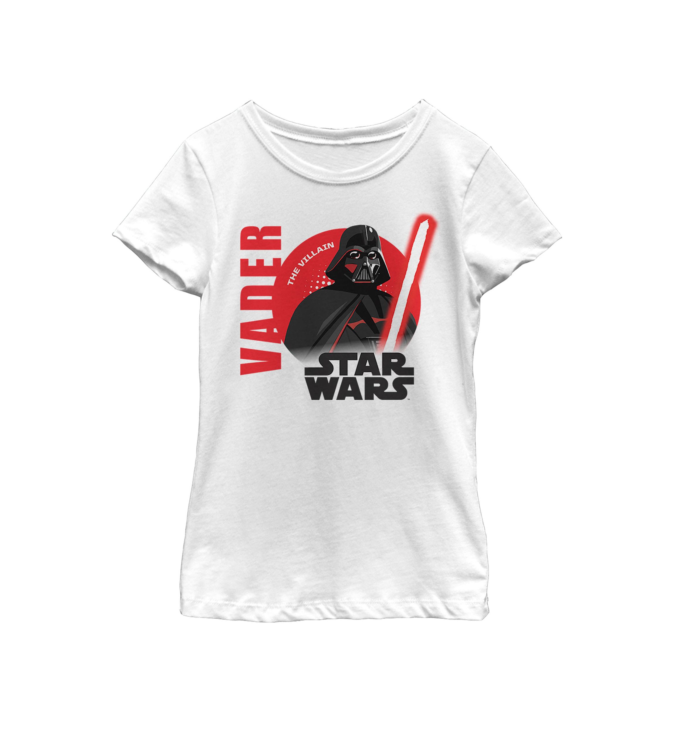  Girls 7-16 Galaxy Of Adventures Darth Vader Saber B1 Short Sleeve Graphic T-Shirt 