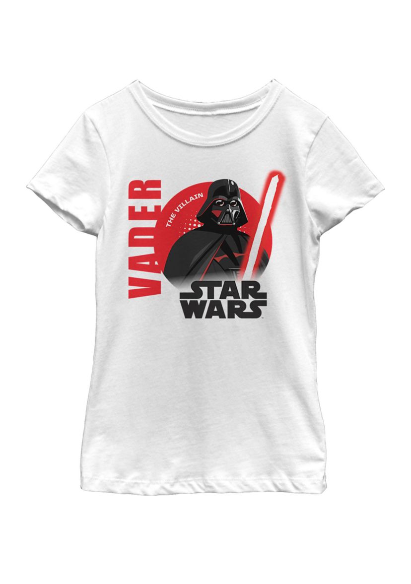  Girls 7-16 Galaxy Of Adventures Darth Vader Saber B1 Short Sleeve Graphic T-Shirt 