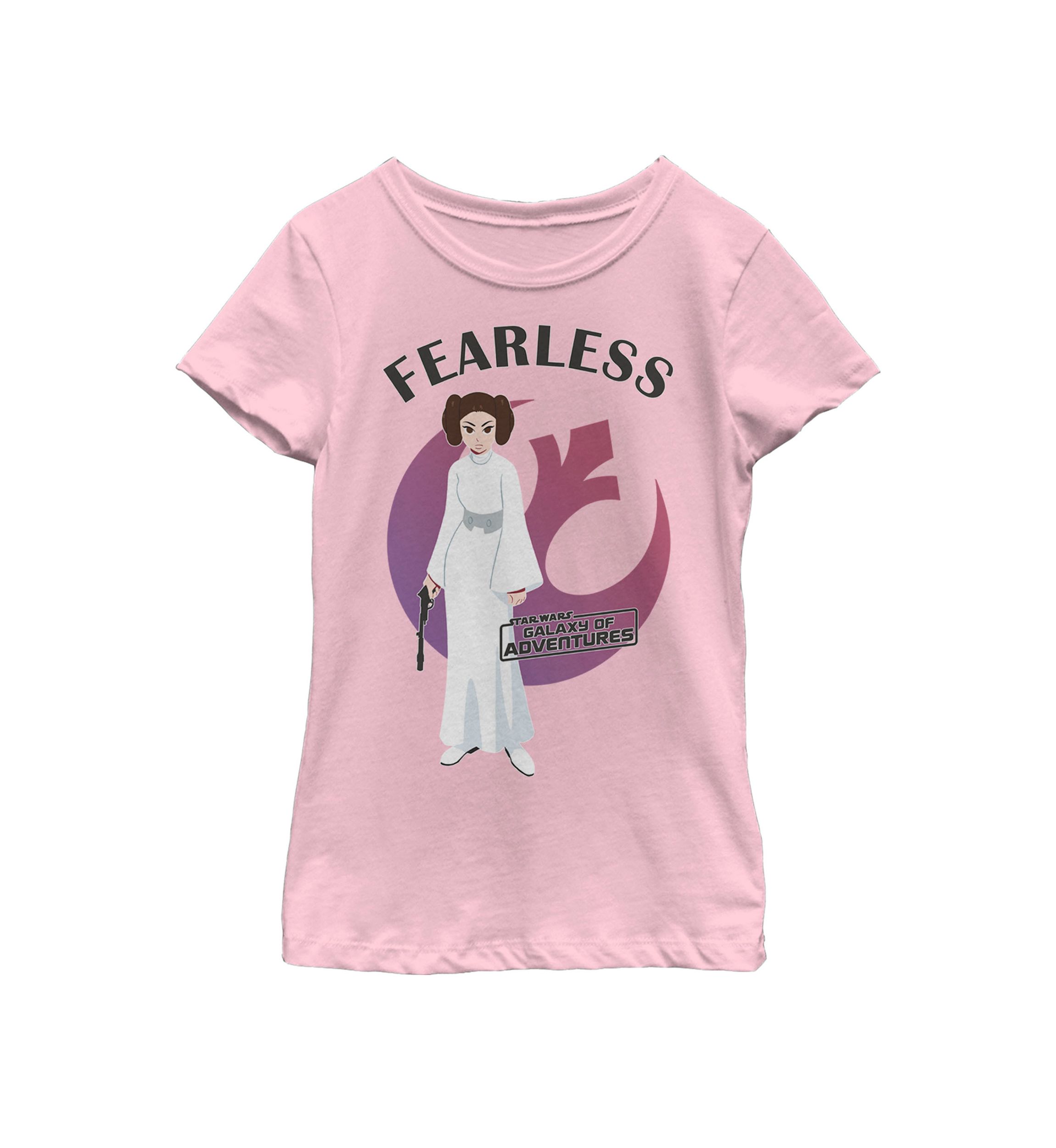 Girls 7-16 Galaxy Of Adventures Leia Fearless G1P Short Sleeve Graphic T-Shirt