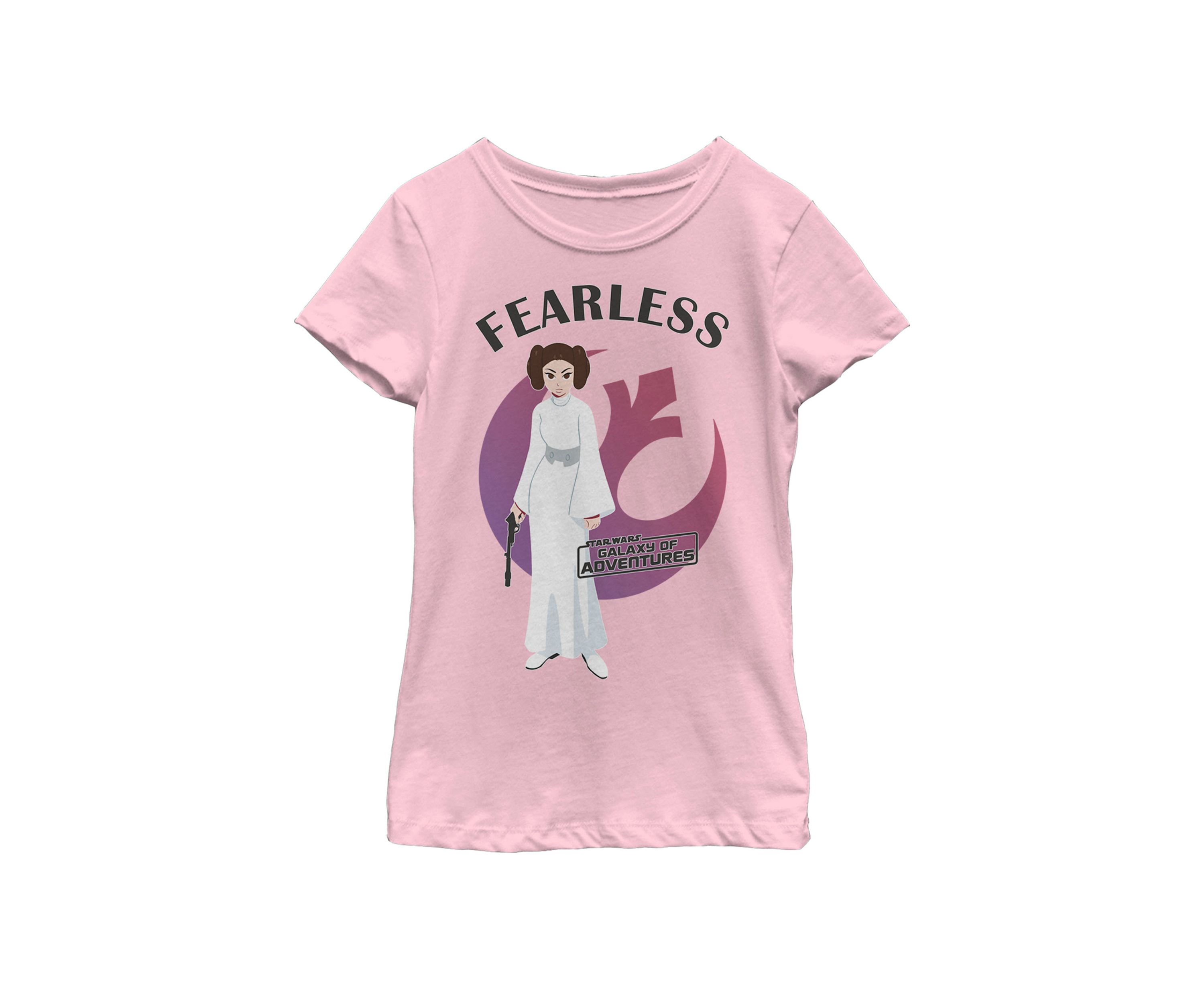 Girls 7-16 Galaxy Of Adventures Leia Fearless G1P Short Sleeve Graphic T-Shirt