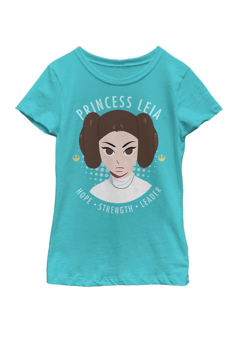 Girls 7-16 Galaxy Of Adventures Princess Leia G1P Short Sleeve Graphic T-Shirt 