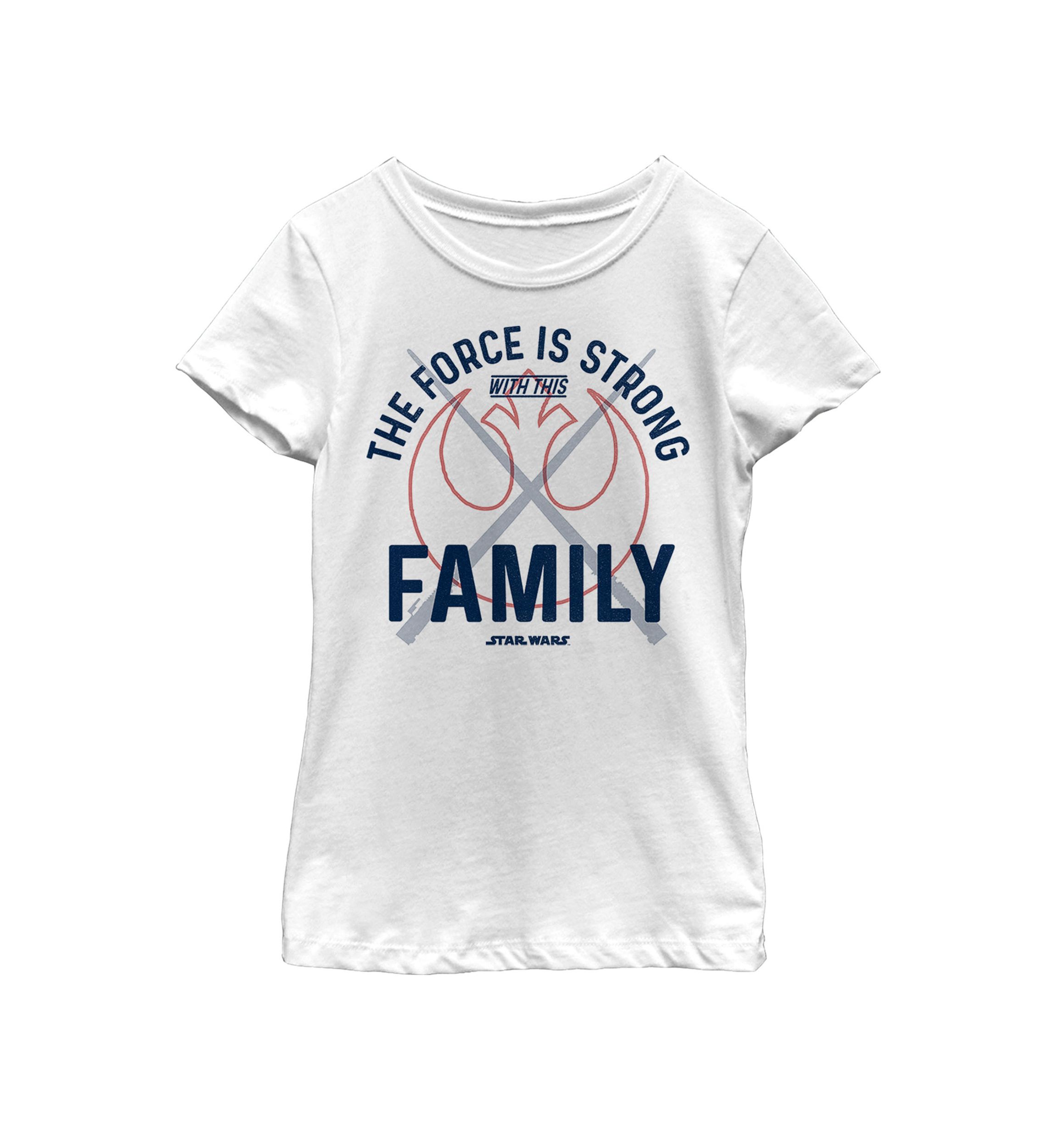   Girls 7-16 Force Is Strong Rebel Family Short Sleeve T-Shirt