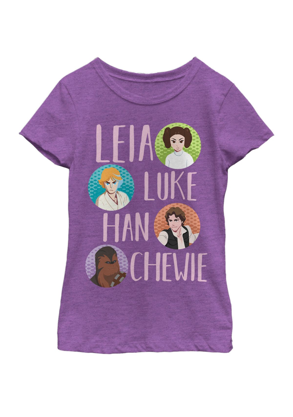  Girls 7-16 Galaxy Of Adventures Four Hero Circle G1P Short Sleeve Graphic T-Shirt 