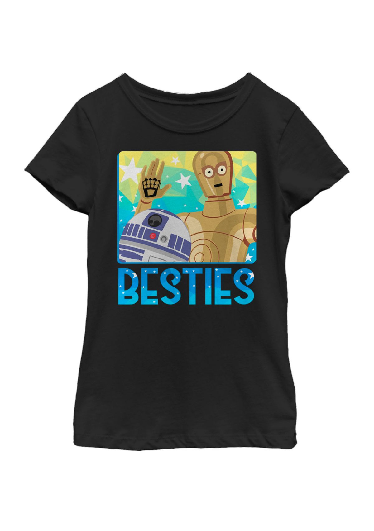 Girls 7-16 Galaxy Of Adventures Droid Besties G1P Short Sleeve Graphic T-Shirt 