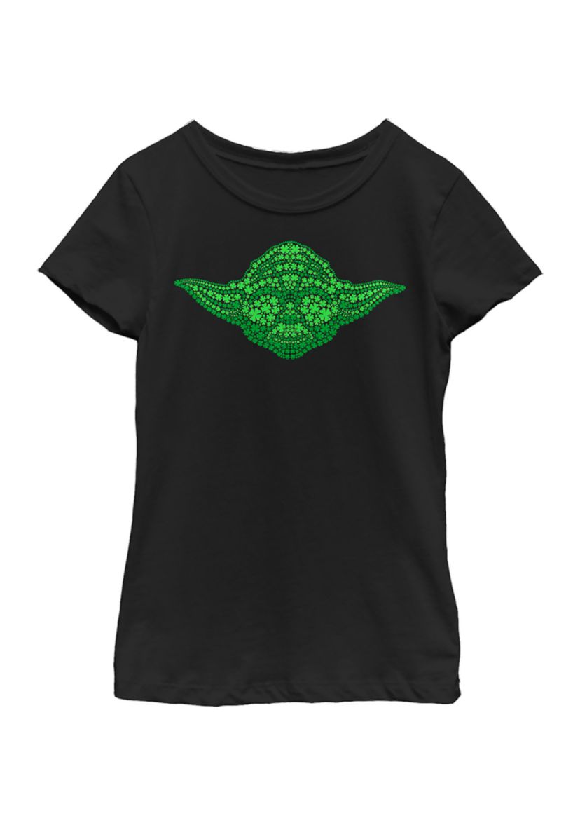 Girls 46x Star Wars Yoda Clovers Graphic Top
