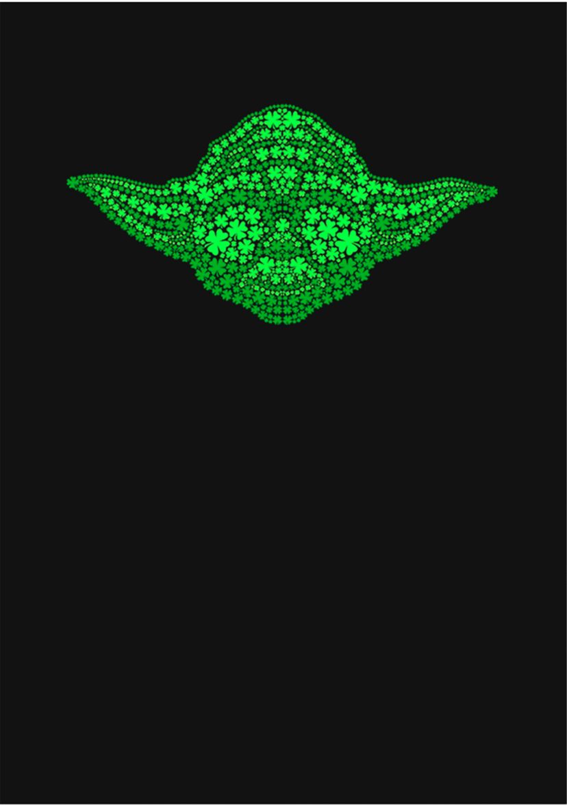 Girls 46x Star Wars Yoda Clovers Graphic Top
