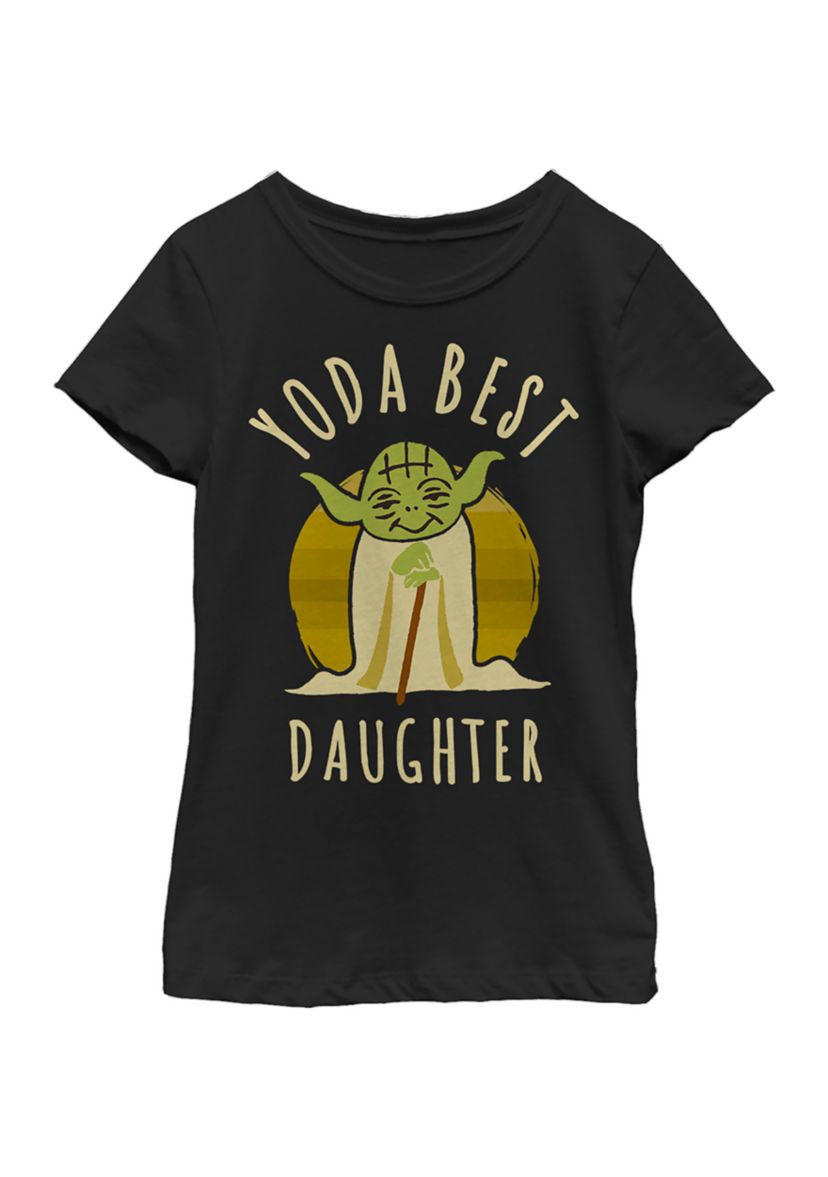 Girls 4-6x Best Daughter Yoda Says Graphic T-Shirt