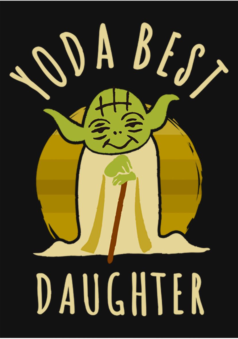 Girls 4-6x Best Daughter Yoda Says Graphic T-Shirt