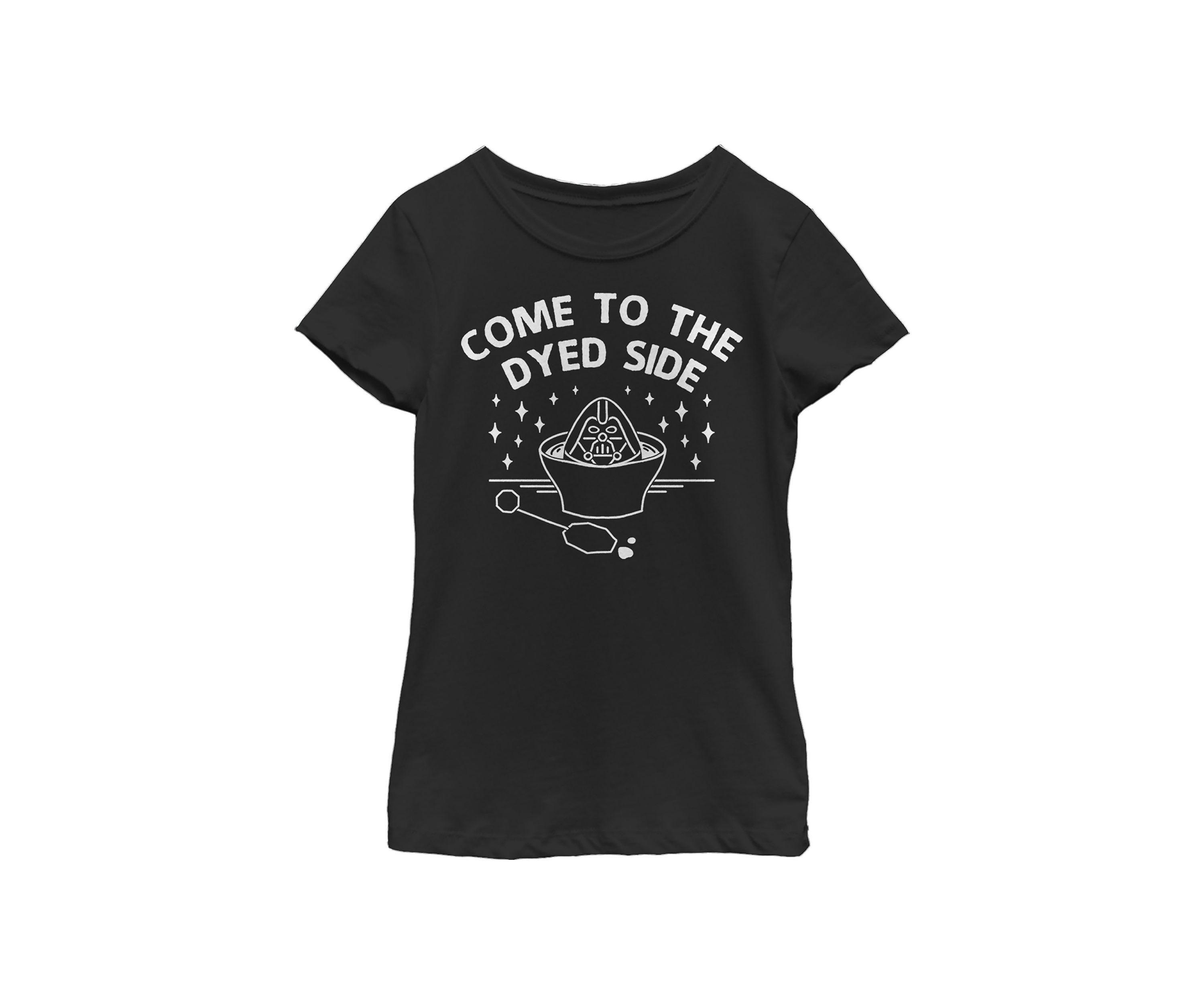 Girls 4-6x Darth Dyed Side Graphic T-Shirt