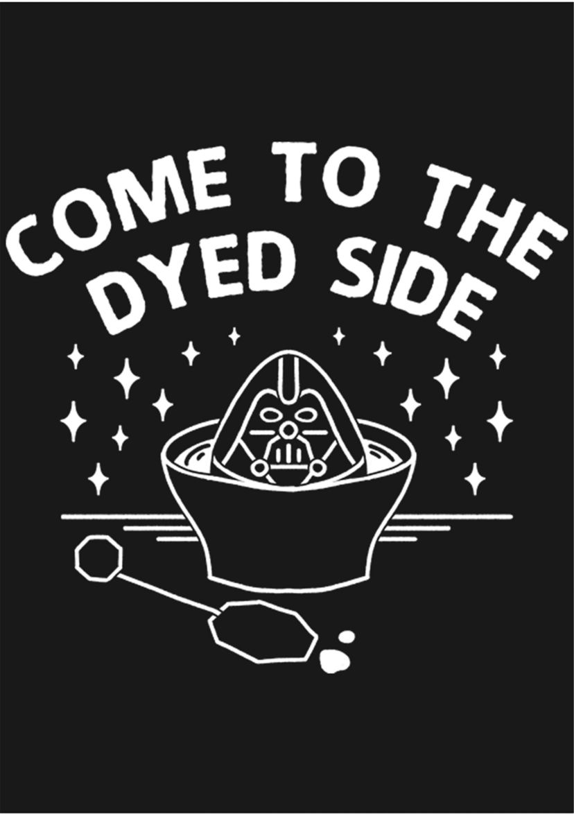 Girls 4-6x Darth Dyed Side Graphic T-Shirt
