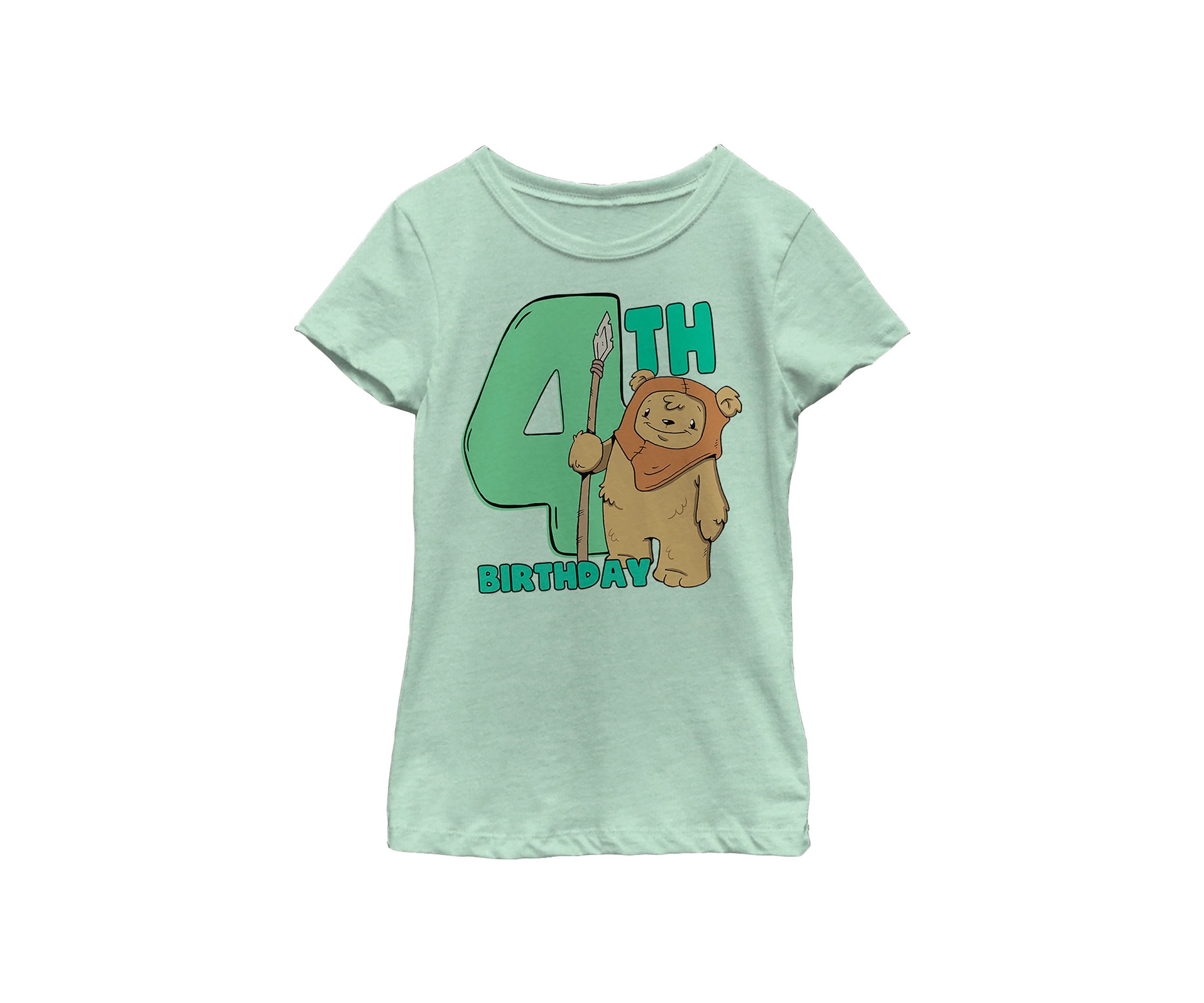 Girls 46x Star Wars Cute Ewok Four Graphic Top
