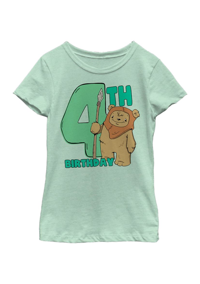 Girls 46x Star Wars Cute Ewok Four Graphic Top