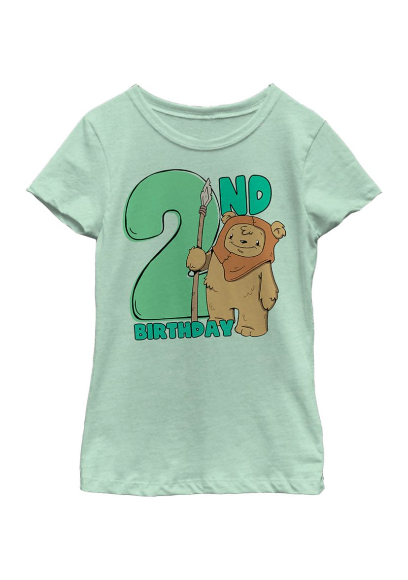 Girls 46x Star Wars Cute Ewok Two Graphic Top